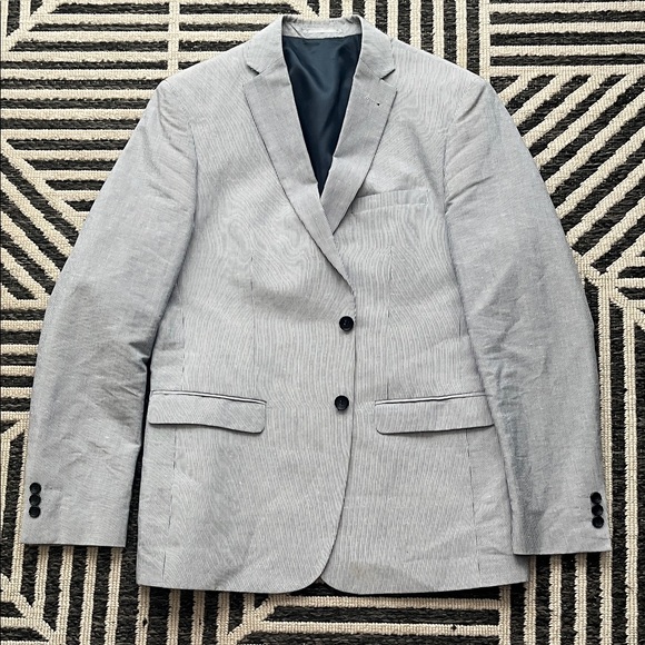 Frank & Oak Other - Frank & Oak Blue & Grey Pinstripe Men's Blazer